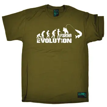 Evolution Рыбалка МУЖСКАЯ футболка с тонущими червями, футболка с днем рождения, забавные снасти для рыбы