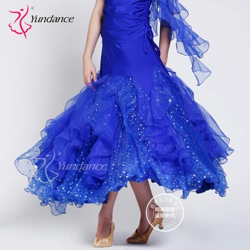 Женская юбка для бальных танцев по индивидуальному заказу Костюм для современных танцев Самба Ча-ча Румба Танцевальное платье Promotion B-2768