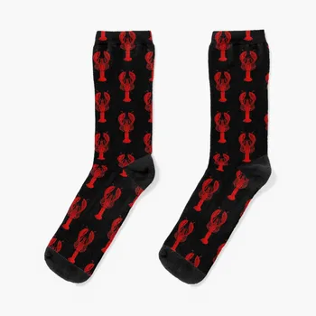 Красный лобстер JBP Носки идеи подарков на день Святого Валентина гольф противоскользящие футбольные носки для девочек мужские