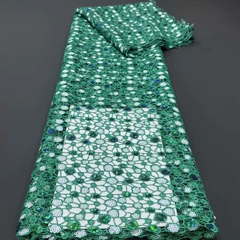 Изготовленная на заказ по разумной цене африканская шнуровая кружевная ткань с блестками Aso Oke Designs для нигерийских женщин Праздничная одежда