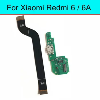 Для Xiaomi Redmi 6 6A USB Док-станция Для Зарядки Разъем Порта основная Плата Микрофона Основной гибкий кабель