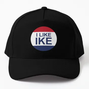 Бейсболка I LIKE IKE, шляпа-дерби с козырьком, женская мужская шляпа с защелкивающейся спинкой