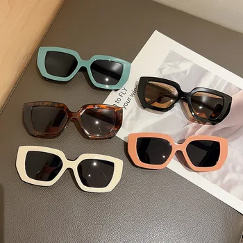 Модные солнцезащитные очки в большой квадратной оправе с широкими штанинами, модные солнцезащитные очки в стиле панк, мужские, женские, уличные Солнцезащитные очки с солнцезащитными очками UV400, солнцезащитные очки