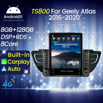 Tesla Style Android11 8 + 128 Г Все В Одном Авто Радио Мультимедийный Видеоплеер Интеллектуальная Система для Geely Atlas NL-3 2016-2020