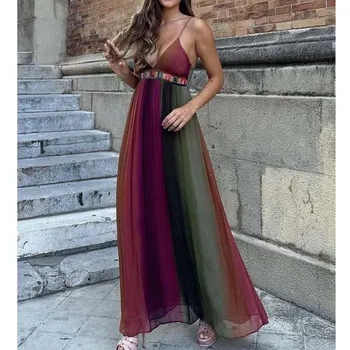 2023 Женское платье Bazaleas, Сексуальные миди-платья с открытой спиной для элегантной летней вечеринки, официальный магазин traf