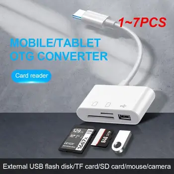 1 ~ 7ШТ Адаптер Type-C TF CF SD Устройство Чтения карт памяти OTG Writer Compact Flash USB-C для iPad для Macbook USB Type C