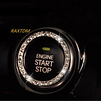 Брелок для Ключей Зажигания Crystal Car Engine Start Stop для Citroen Subaru Ford Kia Nissan BMW Audi Lada