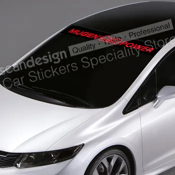 Для Honda Mugen Power Type A NSX FIT Accord S2000 CIVIC Auto SUV, наклейки, водонепроницаемые наклейки на лобовое стекло QCPP