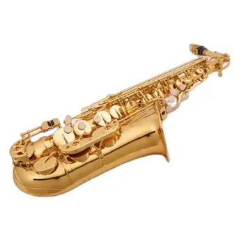 Профессиональный Новый Саксофонный Лак золотой Альт-Саксофон Высококачественные музыкальные инструменты мундштук в Подарок