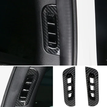 Автомобильная накладка на переднюю стойку кондиционера из углеродного волокна для Dodge Durango 2011-2022 Комплекты