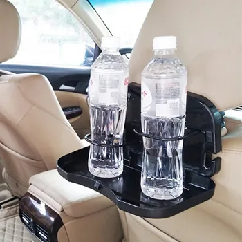 Универсальный Складной Автомобильный кронштейн Полка для подноса с едой, держатель для напитков, Автоматическая спинка, поднос для стола на заднем сиденье, Держатель для телефона, стеллаж для ящиков для хранения в автомобиле