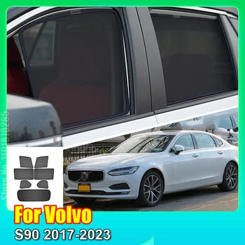 Для Volvo S90 2017-2023 S 90 Солнцезащитный козырек на окно автомобиля Переднее лобовое стекло Задняя боковая шторка солнцезащитный козырек
