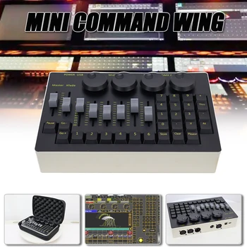 Консоль сценического освещения Mini Command Wing USB Power M A Fader Wing 2 Параметр 2048 Украшение вечеринки Dj Disco Consort