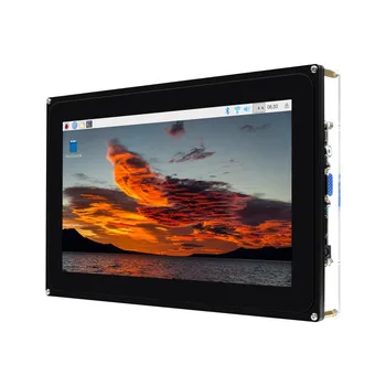 10,1-дюймовый емкостный сенсорный ЖК-дисплей (F) с корпусом, 1024 × 600, HDMI, поддержка различных систем и устройств