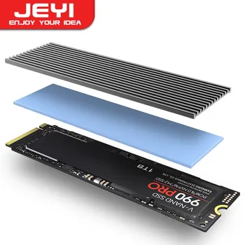 Радиатор SSD JEYI M.2, Алюминиевый Радиатор NVMe 2280, Охладитель Твердотельных Накопителей С Силиконовой Термопластичной Прокладкой Для Настольного Ноутбука PS5