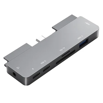 Концентратор USB C к адаптеру 4K HDMI PD TF SD для iPad Pro Macbook Pro/Air