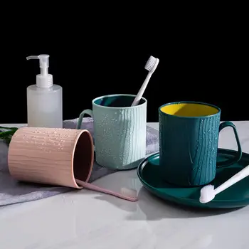 Модная чашка для зубной щетки, Прочная чашка для полоскания рта, устойчивая к падению, для хранения в Скандинавском стиле, кружка для полоскания рта в стиральной комнате