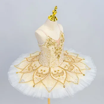 2023 новая балетная юбка Pajita variation competition performance изготовленное на заказ танцевальное платье из 13-слойной сетки, балетное платье-ПАЧКА