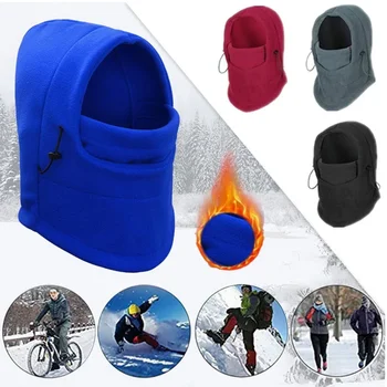 Уличная ветрозащитная шапочка для верховой езды, шапочки, спортивный шарф, маска CS, Флисовая утолщенная теплая штормовка, лыжное снаряжение для защиты лица