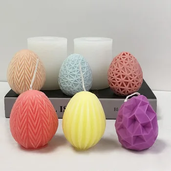 Изготовление свечей для Пасхальных яиц, Силиконовая форма для фестивальных яиц с тиснением в виде цветов /Эпоксидная форма из кроличьей смолы, инструменты для мыла Подсолнух Роза, Воск для мыла