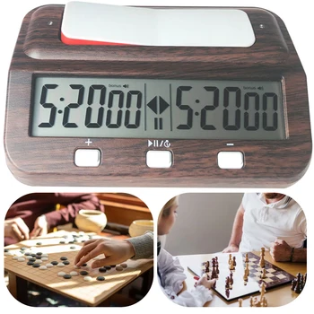 Цифровой шахматный таймер, международные шахматные часы с батарейным питанием, ЖК-дисплей, легкий таймер соревнований для семейного личного использования