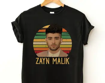 Модная винтажная футболка Zayn Malik, винтажная футболка в стиле ретро 90-х, футболка фаната Zayn Malik