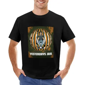 Футболка с логотипом Yesterdays Jam kawaii clothes, милые топы, приталенные футболки для мужчин