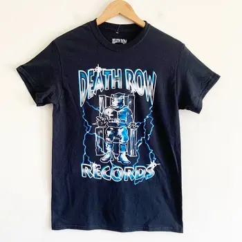 Мужская футболка с аэрографом Black Death Row Records среднего размера (1)