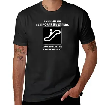 Новая футболка с временной лестницей на эскалаторе Эстетическая одежда футболки на заказ создайте свою собственную милую одежду Мужские футболки