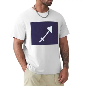 Футболка с символом Стрельца, аниме-блузка, однотонная футболка, черная футболка, мужская футболка оверсайз