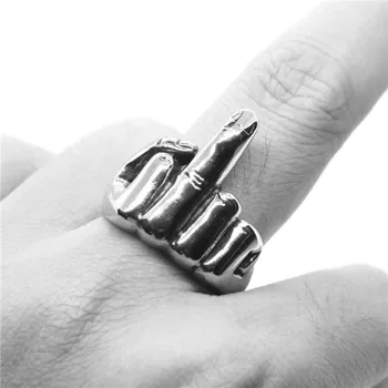 Прямая поставка Sharp FTW кольцо на средний палец из нержавеющей стали 316L, мужское женское модное мужское кольцо на палец