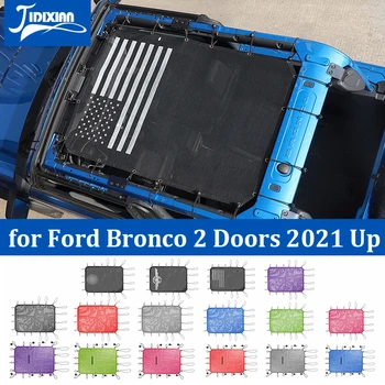 JIDIXIAN Солнцезащитный Козырек На Крыше Автомобиля УФ Защита От Солнца Теплоизоляционная Сетка для Ford Bronco 2 Двери 2021 2022 2023 Up Аксессуары