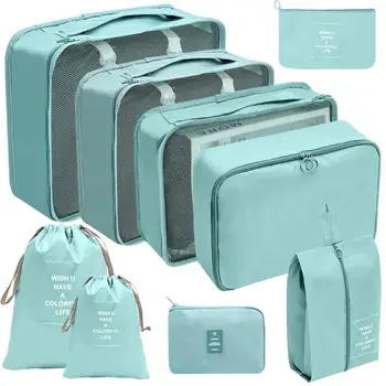 Комплект дорожных сумок для хранения, Домашний Складной Органайзер для туалетных принадлежностей для одежды, обуви, багажа, Упаковочный куб, чемодан, Аккуратная сумка