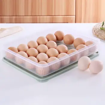 Ящик для хранения, пищевой контейнер, холодильник, яйцо, держатель для 24 яиц, органайзер для хрустящей корочки