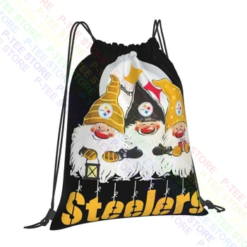 Gnomes Pittsburgh Steeler С Рождеством 2020, сумки на шнурках, спортивная сумка, школьный рюкзак для спортзала, многофункциональная 3D-печать