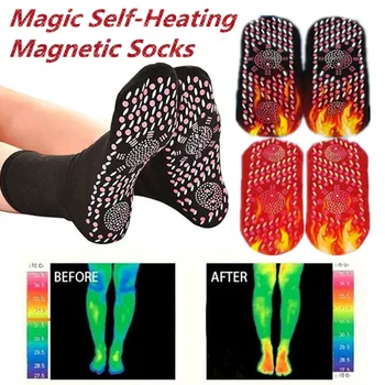 Хорошие Полезные Турмалиновые Магнитные Носки Самонагревающиеся Терапевтические Носки Теплые Медицинские Унисекс