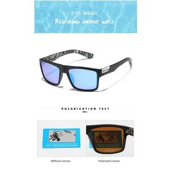 Мужские роскошные поляризованные солнцезащитные очки, винтажные модные квадратные мужские солнцезащитные очки, очки для спортивного вождения, рыбалки. Мужские роскошные поляризованные солнцезащитные очки, винтажные модные квадратные мужские солнцезащитные очки, очки для спортивного вождения, рыбалки. 5