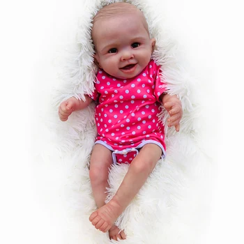 Новое Поступление 20-дюймовый Полный Силиконовый корпус Reborn Baby Doll Ванна Bonecas Игрушка Милая реалистичная Игрушка для Девочек Подарок на День Рождения