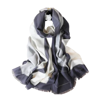 Женский шарф для роскошной Зимы, Шерстяные шарфы и модная клетчатая одежда для согревания, дизайн для отправки подарков пожилым людям и путешествий на свежем воздухе