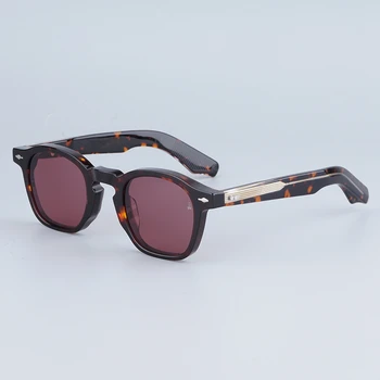 JMM Мужские солнцезащитные очки из ацетата зефирина оригинального качества, овальная черепаха, винтаж, ручная работа в Японии, Солнечные очки для мужчин и женщин