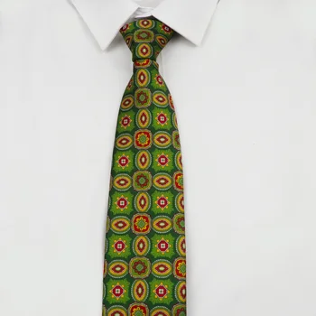 Классический усовершенствованный мужской галстук длиной 7,5 см, галстук для официального костюма, свадебный галстук, модный галстук с мягким винтажным рисунком, 100% микроволокно Классический усовершенствованный мужской галстук длиной 7,5 см, галстук для официального костюма, свадебный галстук, модный галстук с мягким винтажным рисунком, 100% микроволокно 1