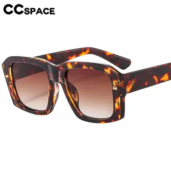 56949 Женские винтажные солнцезащитные очки с леопардовым козырьком, мужские трендовые солнцезащитные очки градиентного цвета, роскошные солнцезащитные очки большого размера с заклепками Uv400