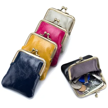 Женский кошелек, винтажный кошелек из мягкой натуральной кожи, многофункциональный кошелек для денег для женщин, дамский маленький кошелек для монет, прямая поставка