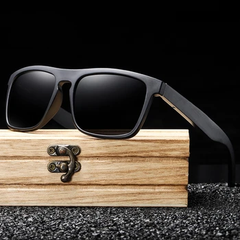 Солнцезащитные очки из натурального бамбука и дерева ручной работы с покрытием из поляризованного света, бамбуковые солнцезащитные очки