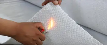 Высокотемпературный 1260 ℃ огнезащитный материал из керамического волокна, огнеупорная крышка, ткань. коврик, теплоизоляция