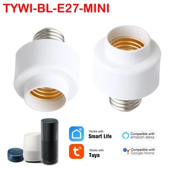 Разъем Tuya WIiFi BL E27 Умный Держатель лампы Базовый Адаптер для ламп для кухни, спальни, выключатель света Alexa Google Home Голосовое управление