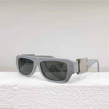 женские солнцезащитные очки в прямоугольной оправе с небольшой оправой 4451Retro, модные мужские очки в стиле хип-хоп, 6 цветов, серый, черный, коричневый, синий, белый