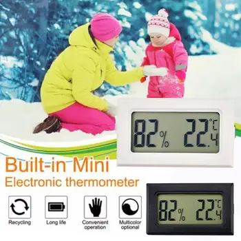 Мини-ЖК-цифровой термометр-гигрометр, электронный измеритель температуры и влажности в помещении, датчик Метеостанции для S4y1