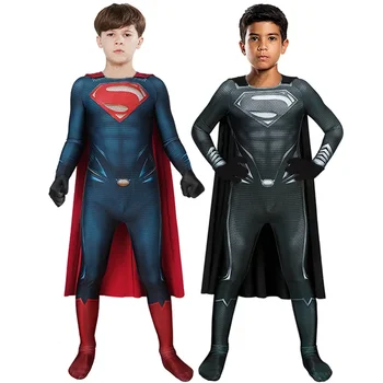 Супергерой Супермен Marvel Кларк Кент Кал Эл, костюм для косплея, боди, комбинезон, костюмы для вечеринки на Хэллоуин для детей Aldult