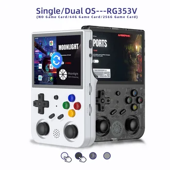 Портативная игровая консоль ANBERNIC RG353V Android＆Linux Dual OS 3,5-дюймовый IPS OCA Полноэкранный игровой автомат RK3566 Bluetooth WiFi